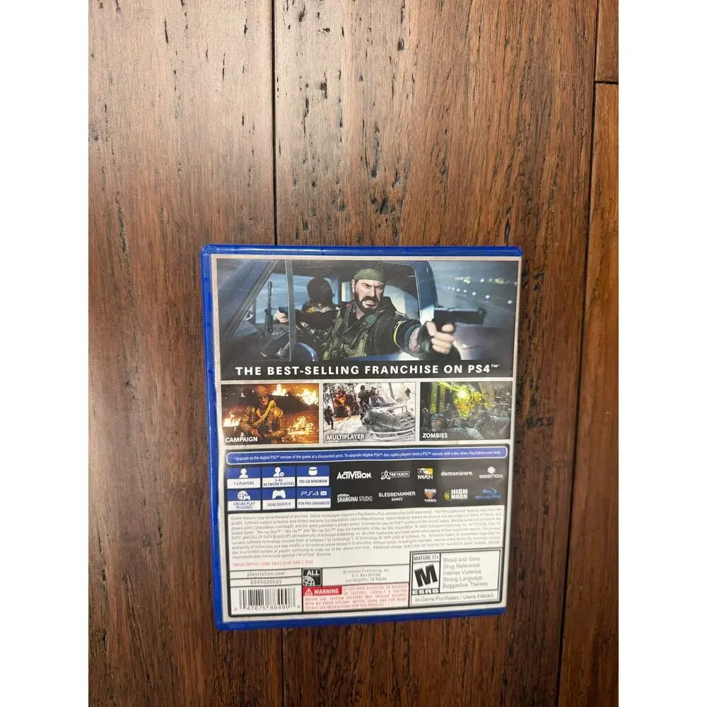 Call of Duty: Black Ops Cold War video game disc & case PlayStation 4 (PS4)
